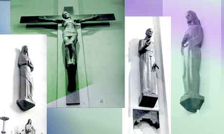 Crucifix and Four Saints